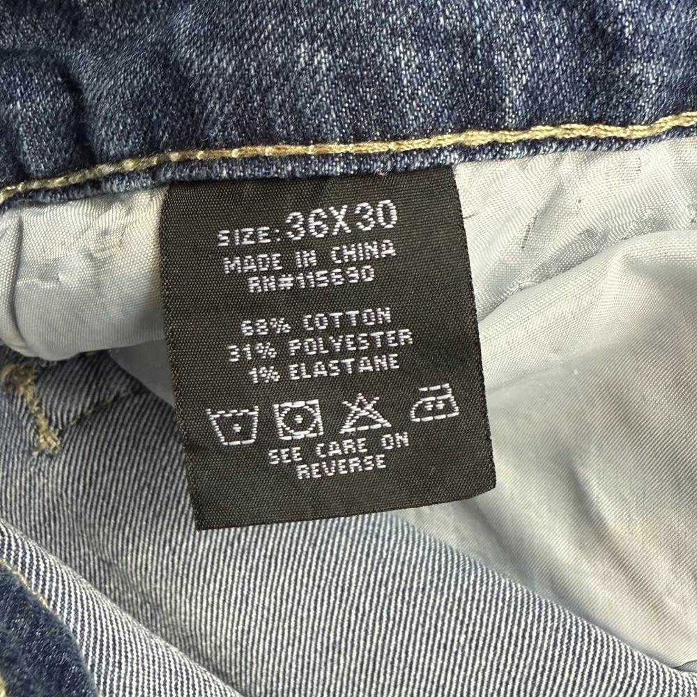 Refinery Republic Men's Blue Moto Jeans 36x30‎ Distressed Panels Denim Pants - Picture 4 of 16
